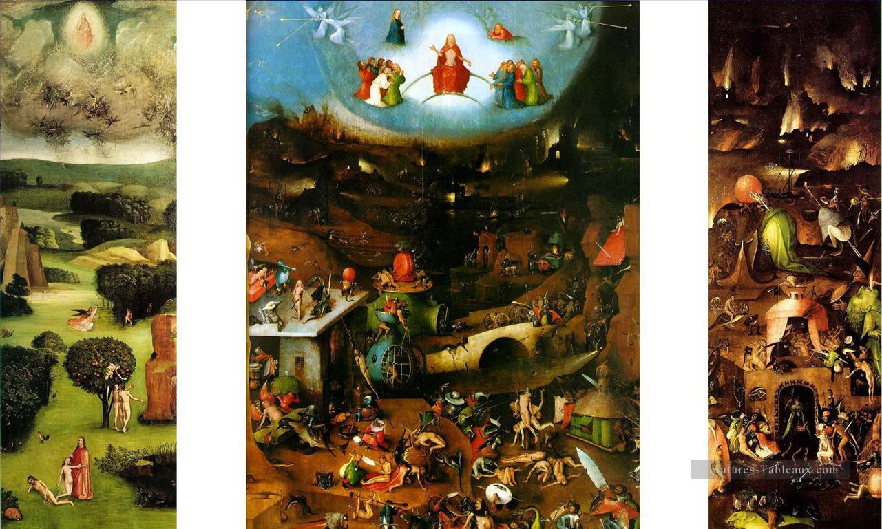 le dernier jugement 1482 Hieronymus Bosch Peintures à l'huile